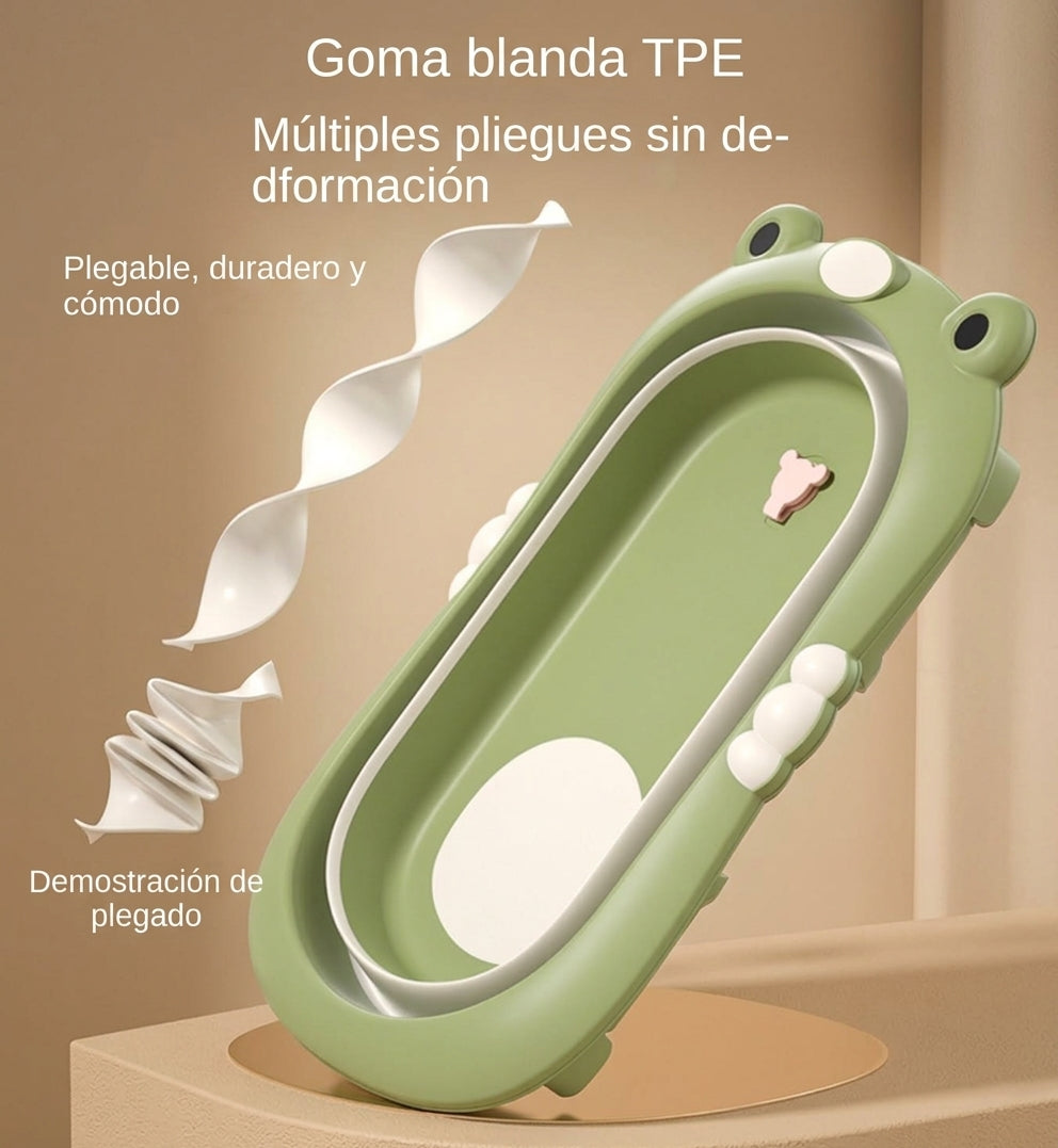 Bañera Plegable sapito + Regalo Tortuga| REF: 6852 Mis angelitos baby
