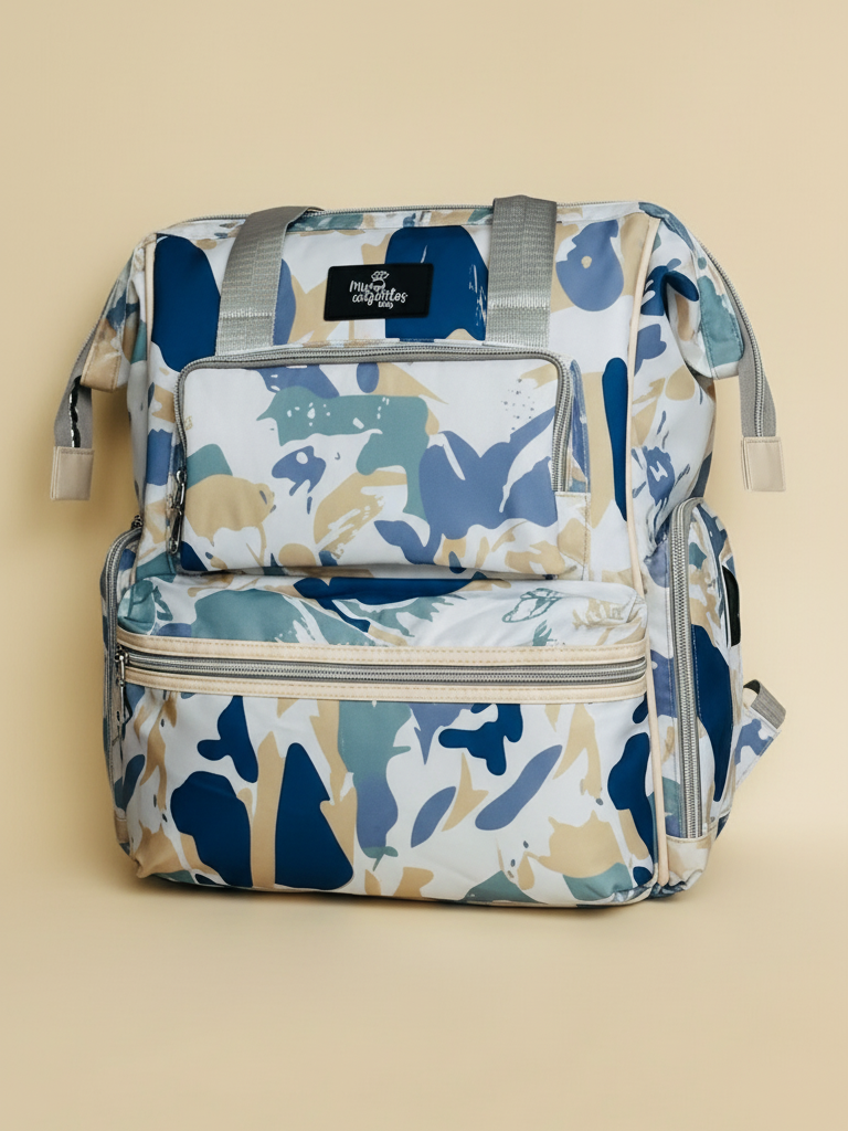 Bolso Pañalera Colorida Mis Angelitos