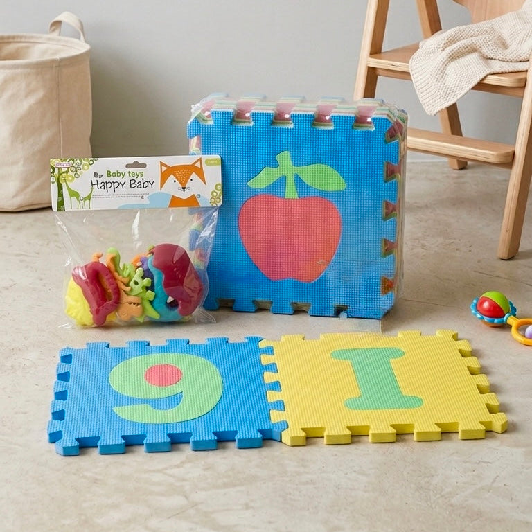 Combo Tapete De Fomi + Regalo Bolsa De Rascaencias