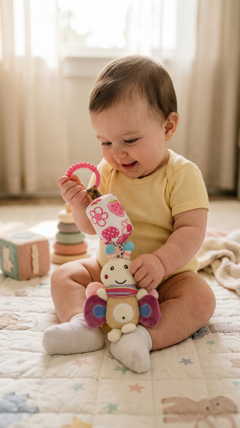 Peluche Sonajero para bebé 2316-6 | Mis Angelitos Baby