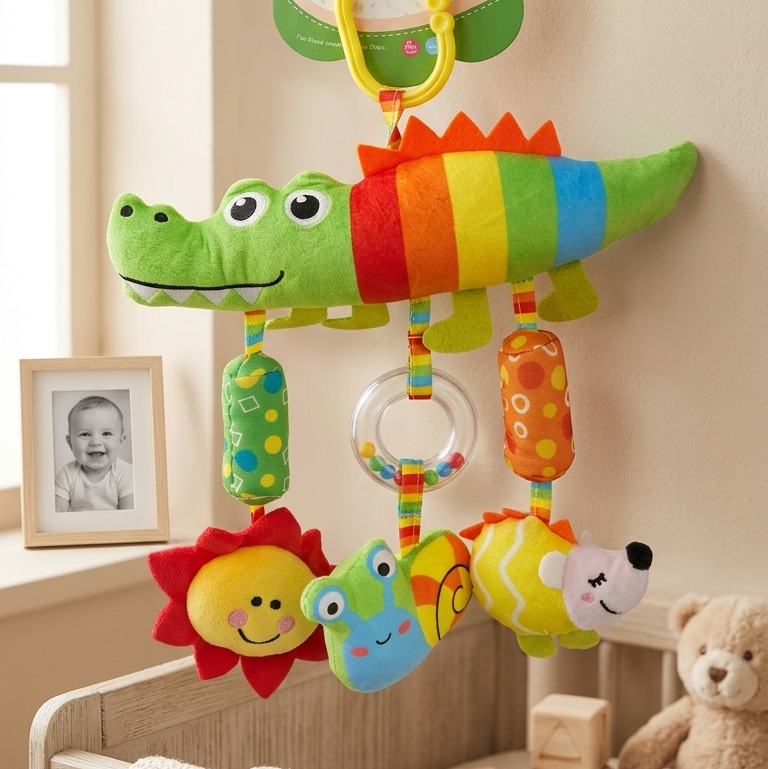 Peluche Sonajero para bebé ALP-612 | Mis Angelitos Baby