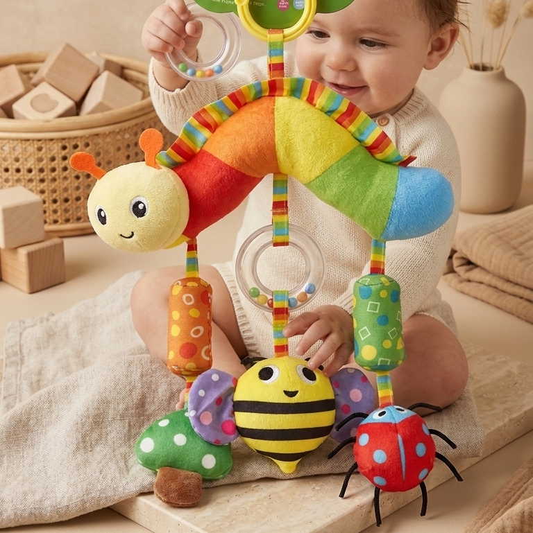 Peluche Sonajero para bebé ALP-612 | Mis Angelitos Baby