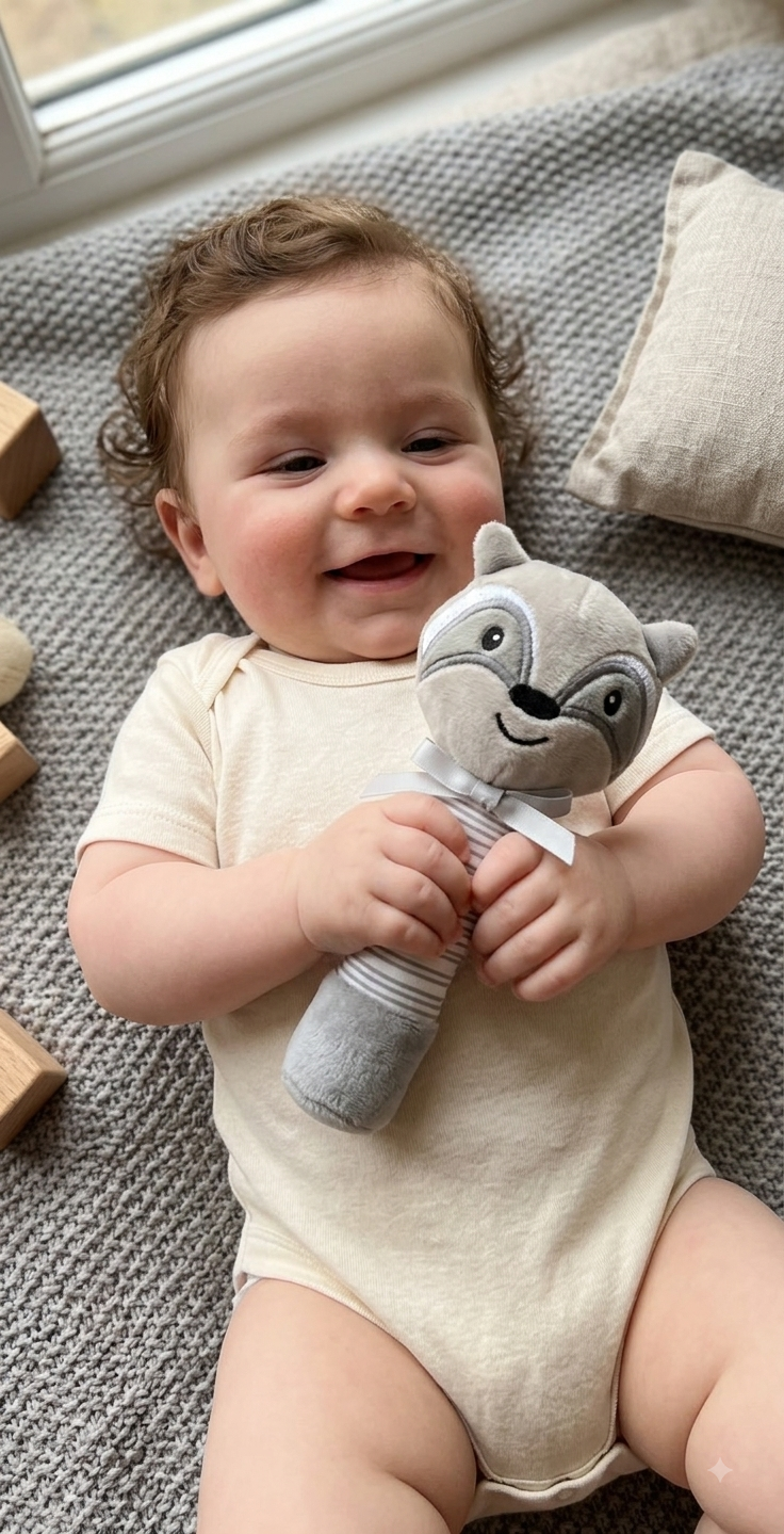 Peluche Sonajero para bebé ALP-608 | Mis Angelitos Baby