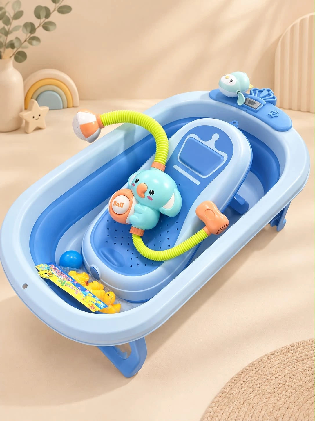 Bañera Plegable + ducha +Paticos + Soporte| REF:MK24224-6 Mis angelitos baby
