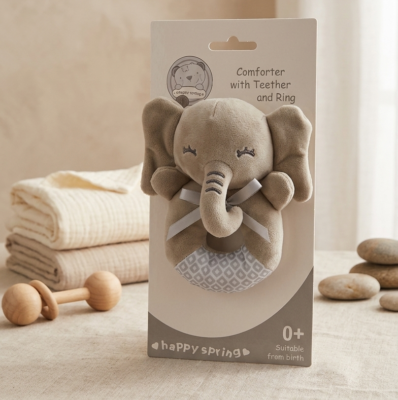 Peluche Sonajero para bebé ALP-609B | Mis Angelitos Baby