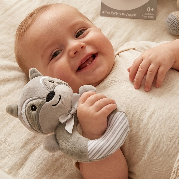 Peluche Sonajero para bebé ALP-609B | Mis Angelitos Baby