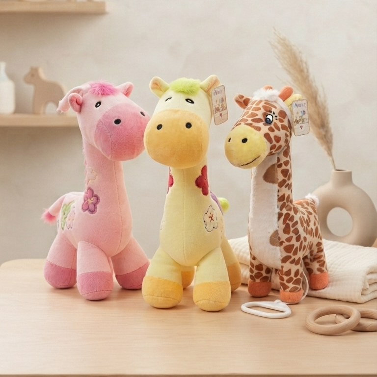 Jirafa de Peluche Sonajero para Bebé