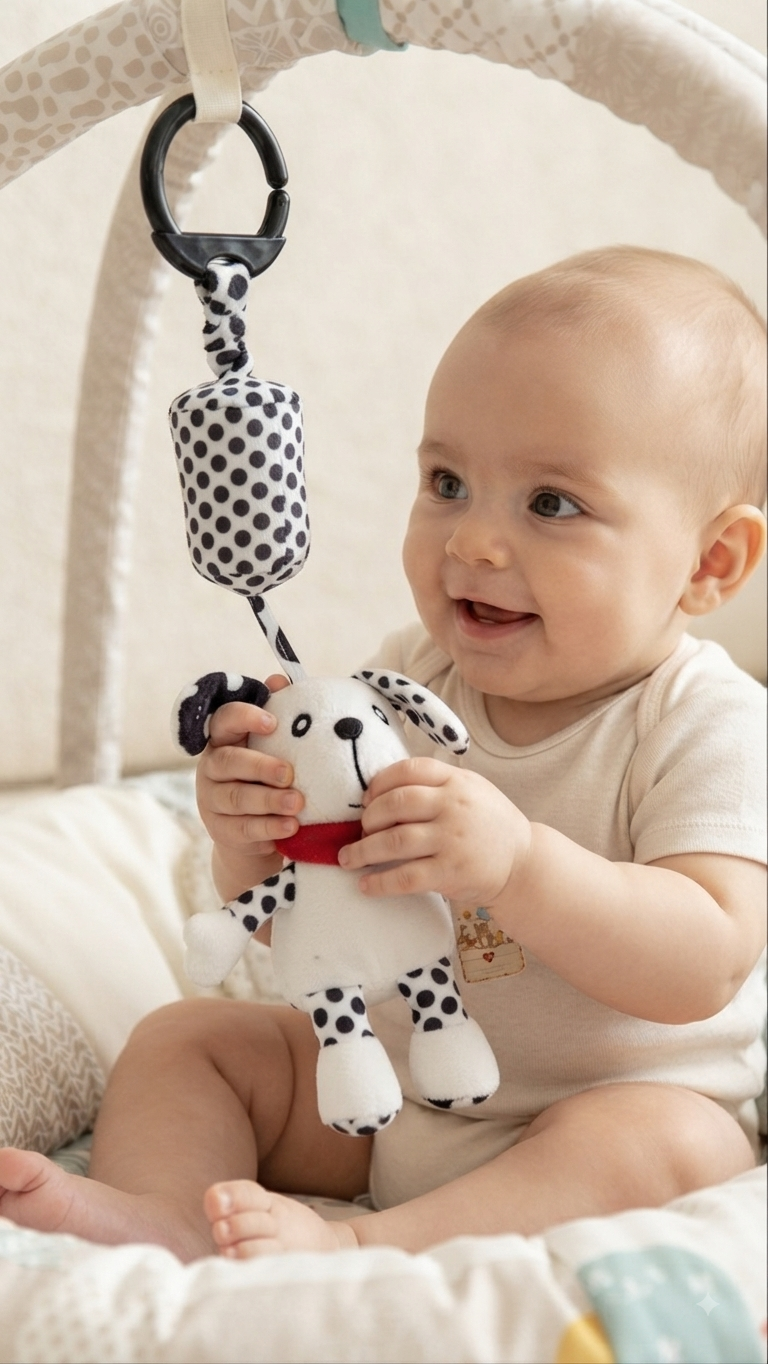 Peluche Sonajero para bebé ALP-605 | Mis Angelitos Baby