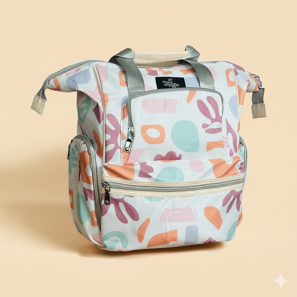 Bolso Pañalera Colorida Mis Angelitos