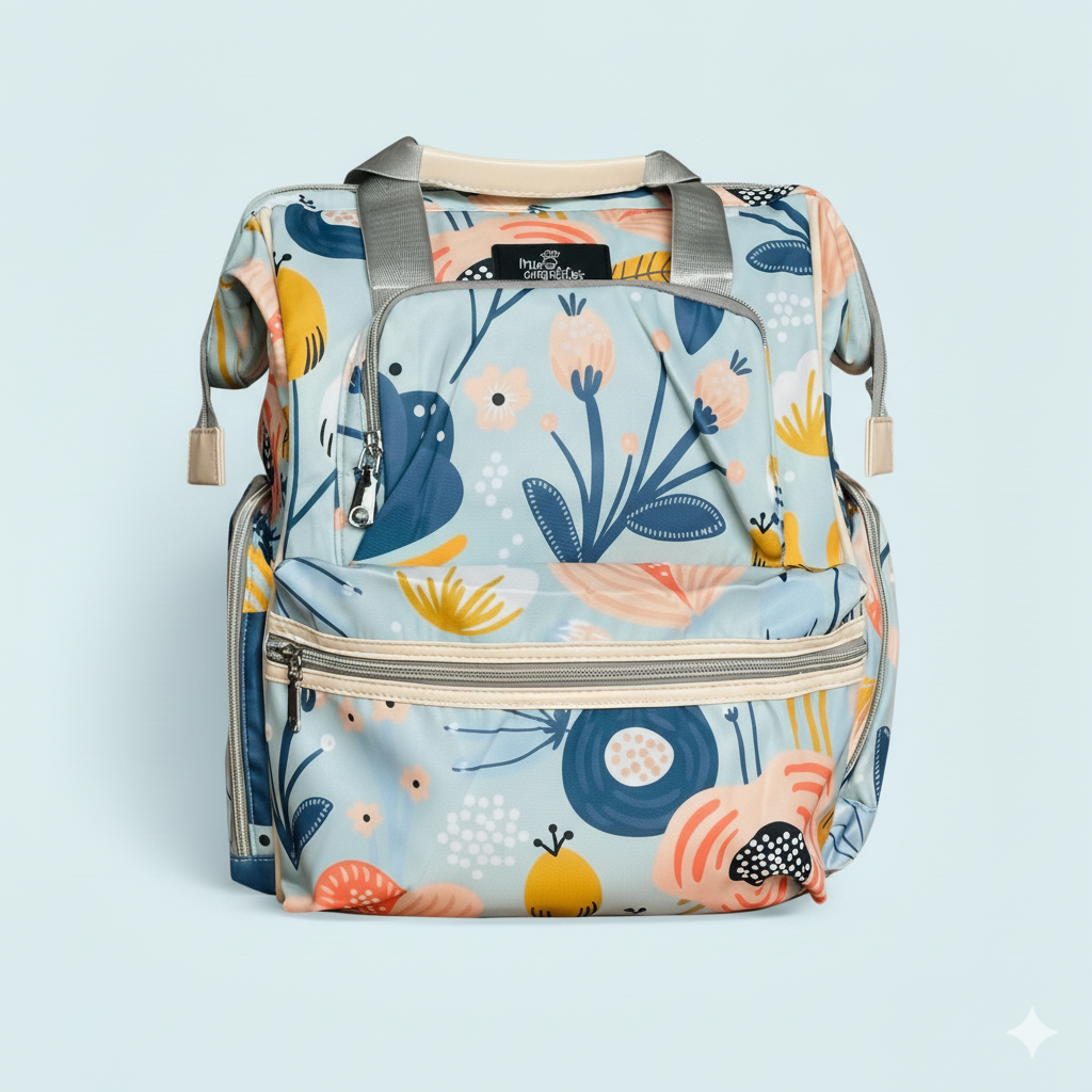 Bolso Pañalera Colorida Mis Angelitos