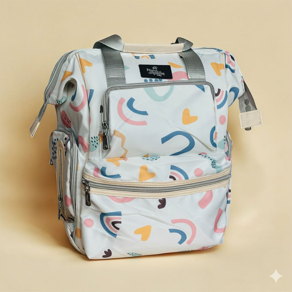 Bolso Pañalera Colorida Mis Angelitos