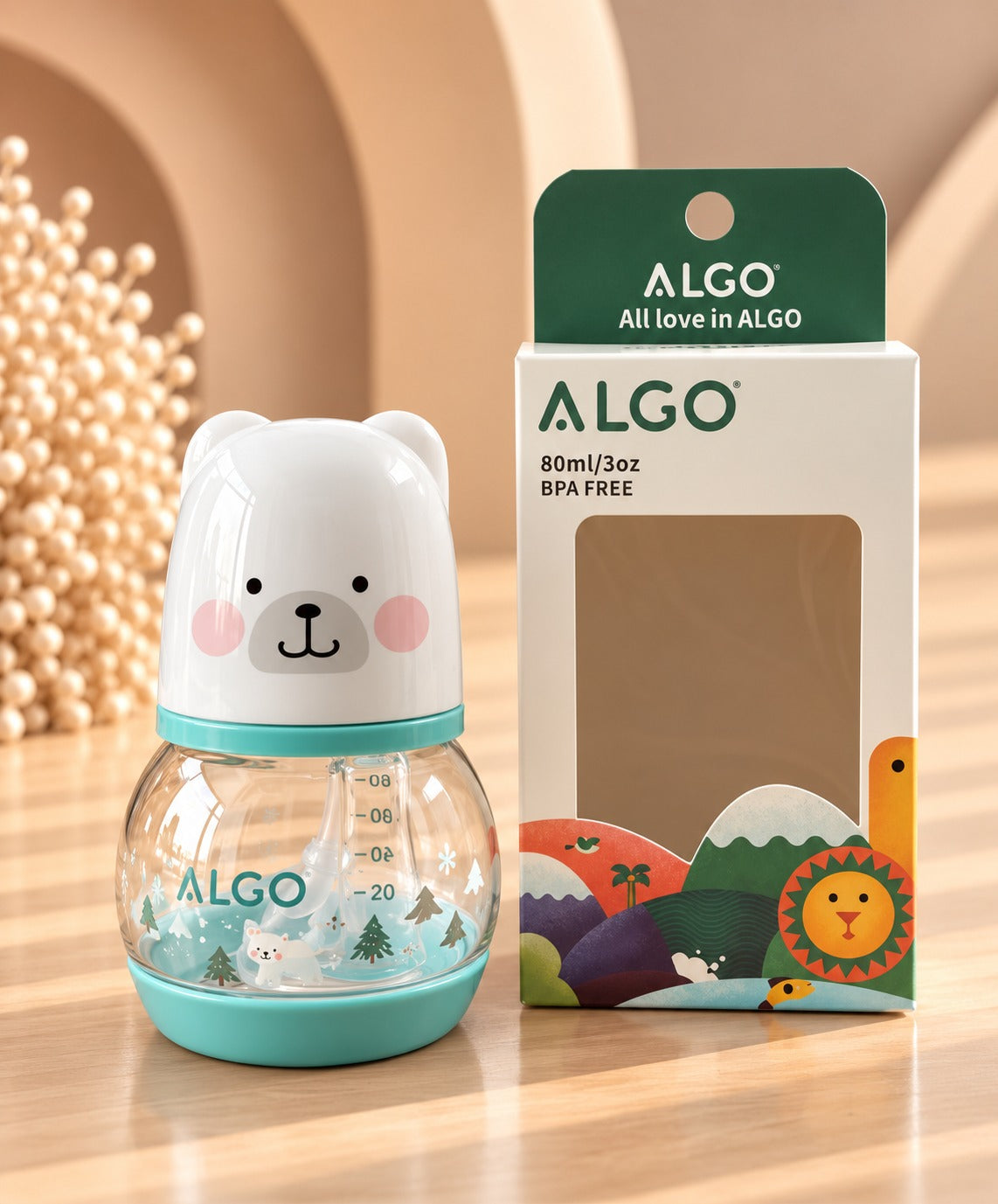 Tetero para Bebé de 3 oz (80 ml) Ref. 9617 | Mis Angelitos Baby
