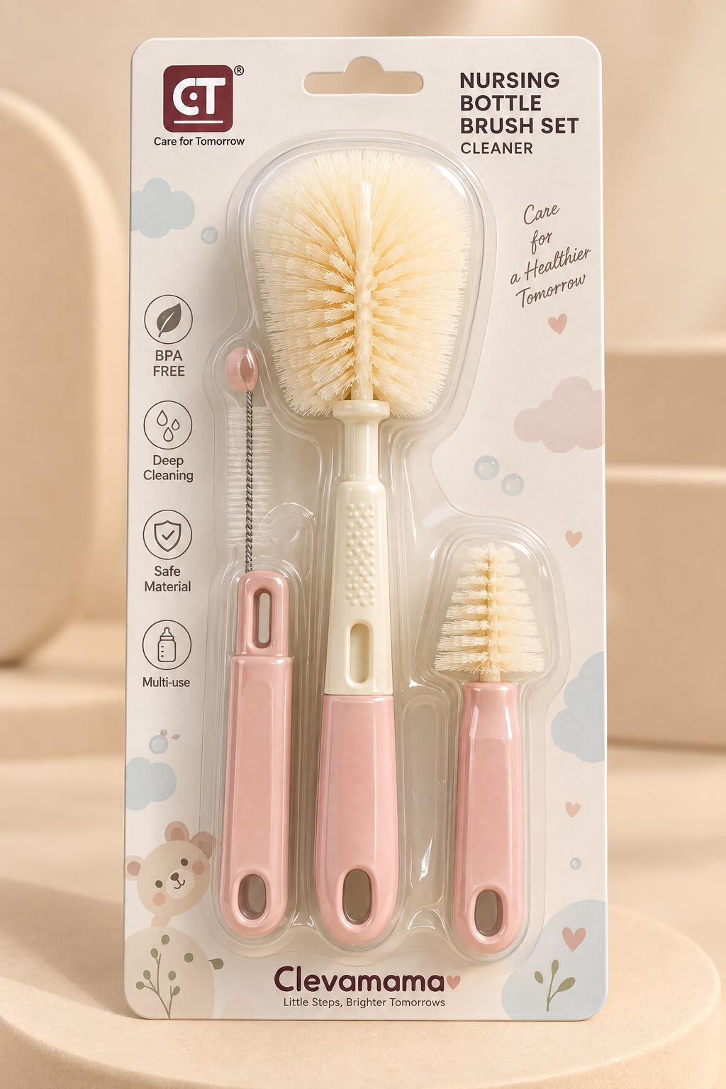 Kit de Aseo para Teteros de 4 Piezas Ref. 9701 | Mis Angelitos Baby