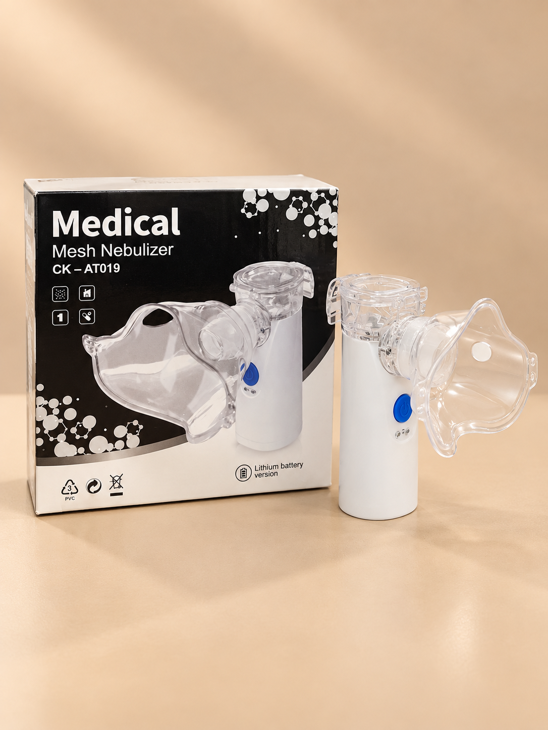 Nebulizador portátil de malla CK-AT019 con batería de litio | Mis Angelitos